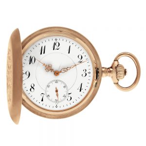 German 14K rose gold keyless lever dress watch Circa 1905