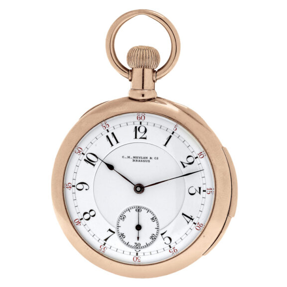 Swiss 18K rose gold repeating lever dress watch Circa 1900