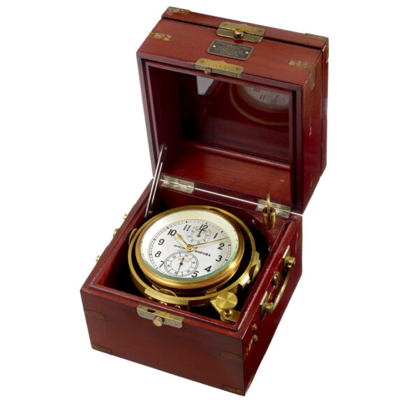 Russian marine chronometer with power reserve Circa 1964