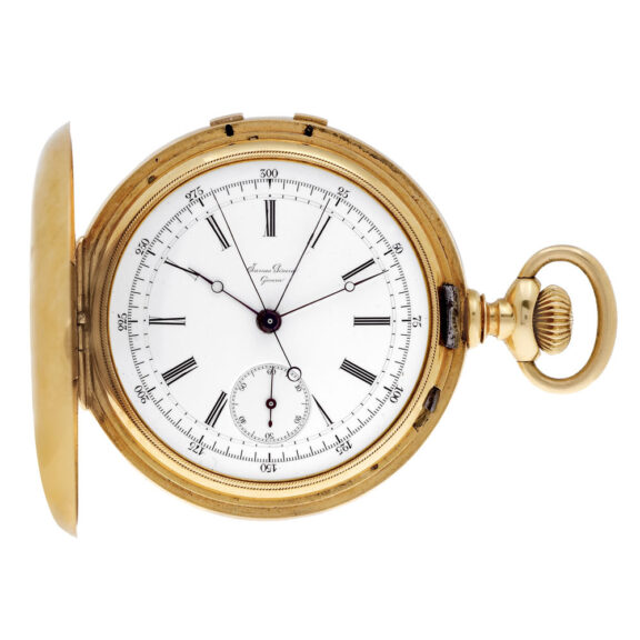 Swiss 18K gold lever split-seconds chronograph Circa 1880