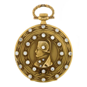 Swiss gold lever watch with portrait of Napoleon Circa 1910