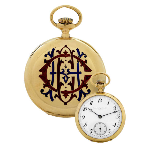Very fine Swiss 18K gold open faced keyless lever Circa 1898