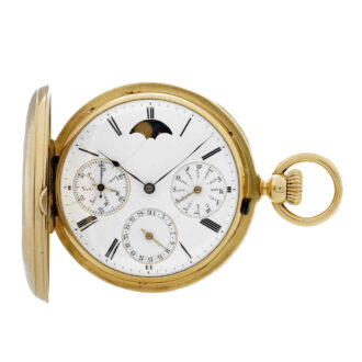Extremely early Swiss gold atronomic lever watch Circa 1866