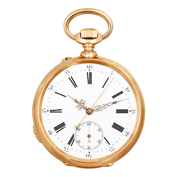 Swiss 18K rose gold dead centre seconds lever Circa 1870