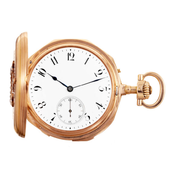 Swiss 18K rose gold minute repeating lever watch Circa 1890 Swiss 18K rose gold minute repeating lever watch Circa 1890