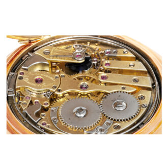 Swiss 18K rose gold minute repeating lever watch Circa 1890