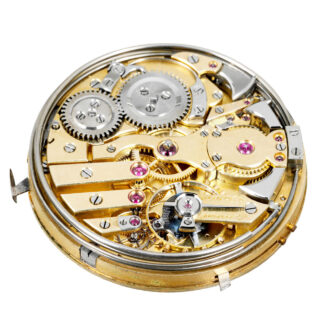 Swiss 18K gold repeating lever with carillon chime Circa 1910