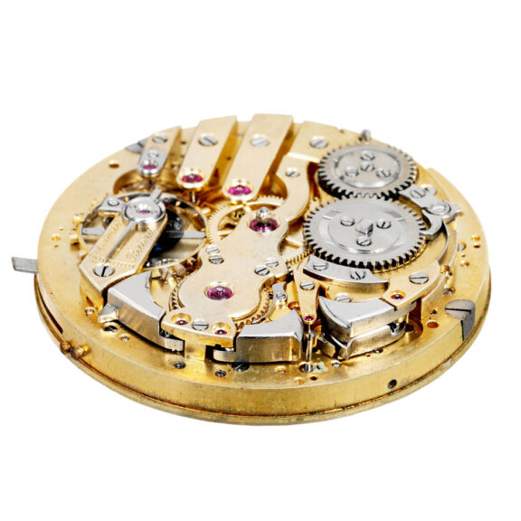 Swiss 18K gold repeating lever with carillon chime Circa 1910 Swiss 18K gold repeating lever with carillon chime Circa 1910