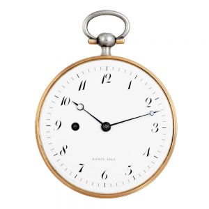French silver and gold detent lever pocket watch Circa 1791