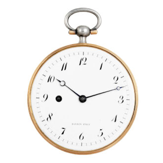 French silver and gold detent lever pocket watch Circa 1791