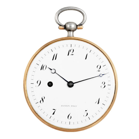 French silver and gold detent lever pocket watch Circa 1791
