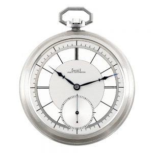 Elegant Swiss stainless steel lever dress watch Circa 1935