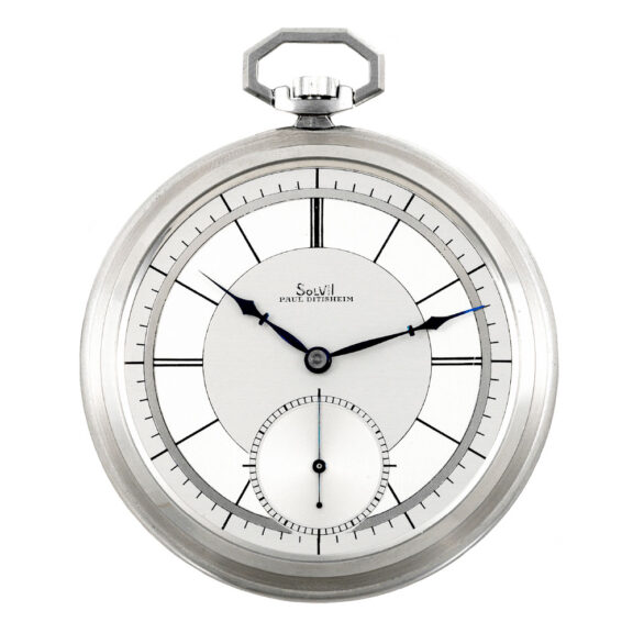 Elegant Swiss stainless steel lever dress watch Circa 1935