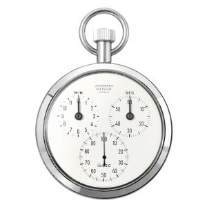 Unusual German chromed lever pocket timer Circa 1950