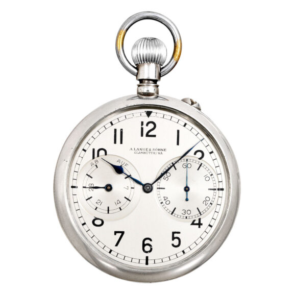 German nickel keyless lever with power reserve Circa 1942