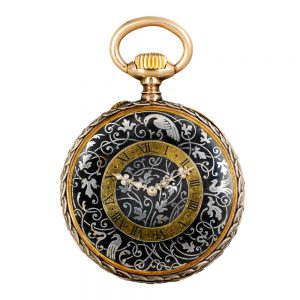 Extremely rare French cylinder watch with fob chain Circa 1850