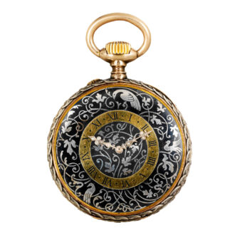 Extremely rare French cylinder watch with fob chain Circa 1850