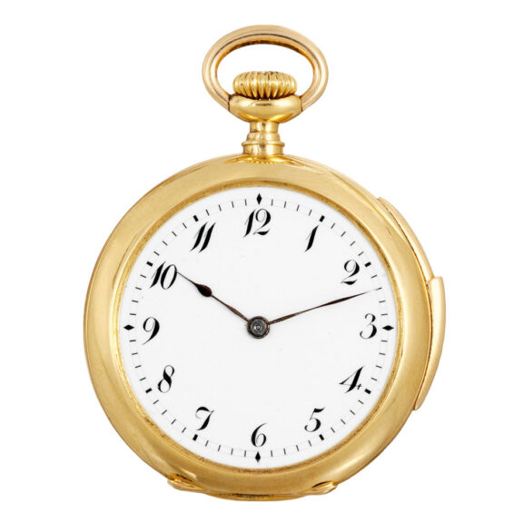 Swiss gold repeating lever miniature pendant watch Circa 1890