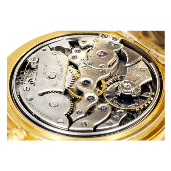 Swiss gold repeating lever miniature pendant watch Circa 1890 Swiss gold repeating lever miniature pendant watch Circa 1890