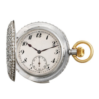 Swiss diamond-set repeating lever for Orientel market Circa 1910