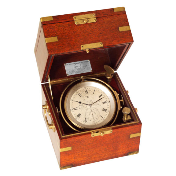 English marine chronometer with power reserve Circa 1870