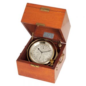 English eight day going marine chronometer Circa 1905