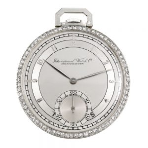 Swiss platinum and diamond-set lever dress watch Circa 1941