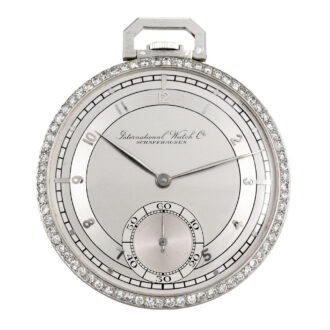 Swiss platinum and diamond-set lever dress watch Circa 1941