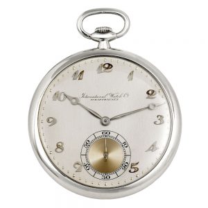 Swiss 18K white gold keyless lever dress watch Circa 1930