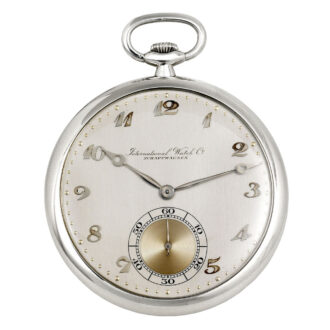 Swiss 18K white gold keyless lever dress watch Circa 1930