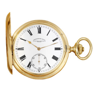 Swiss gold hunting cased lever chronometer watch Circa 1912