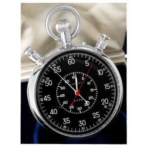 Swiss chromed split-seconds chronograph stopwatch Circa 1940