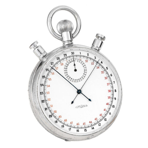 Swiss chromed steel lever chronometer chronograph Circa 1940
