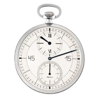 Swiss stainless steel open faced lever dress watch Circa 1935