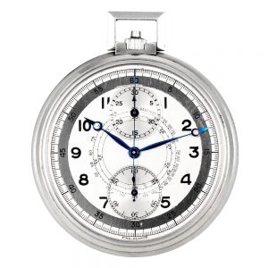 Swiss Staybrite stainless steel lever chronograph Circa 1920