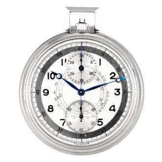 Swiss Staybrite stainless steel lever chronograph Circa 1920
