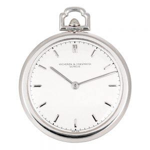 Swiss platinum open faced keyless lever dress watch Circa 1940