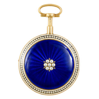 French gold dumb quarter repeating pendant watch Circa 1785