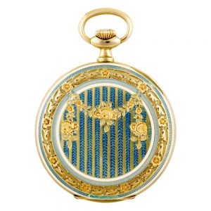 Swiss gold and enamel lever Belle Epoque dress watch Circa 1905