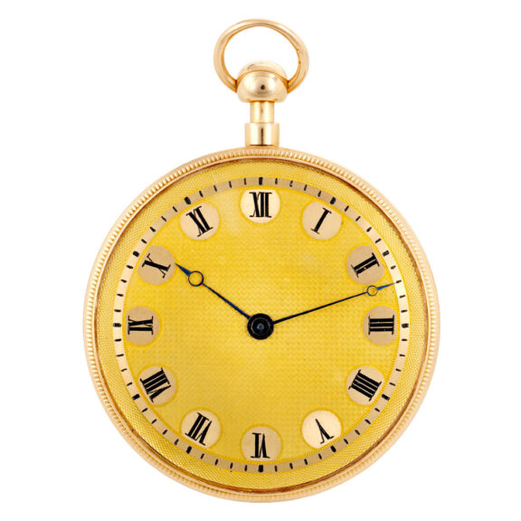 French rose gold quarter repeating virgule pocket watch Circa 1820