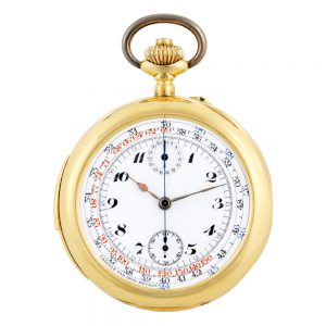 Swiss 18 carat gold open faced keyless lever watch Circa 1930