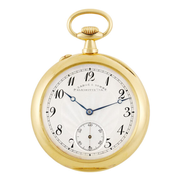 Rare German 18K gold open faced keyless lever watch Circa 1915