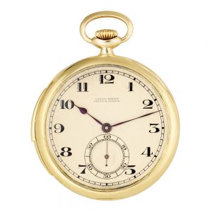 Swiss gold minute repeating keyless lever dress watch Circa 1927