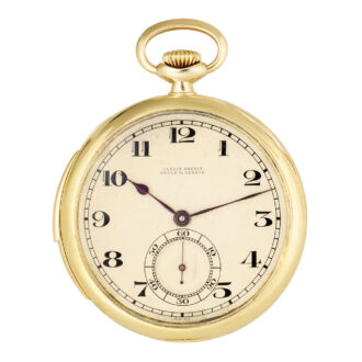 Swiss gold minute repeating keyless lever dress watch Circa 1927