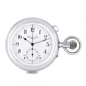 Swiss chromed quarter repeating lever chronograph Circa 1910