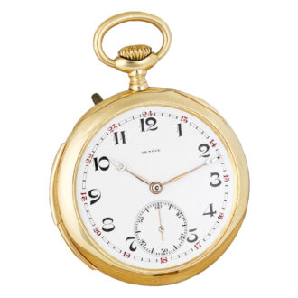 Swiss 18K gold minute repeating lever dress watch Circa 1920