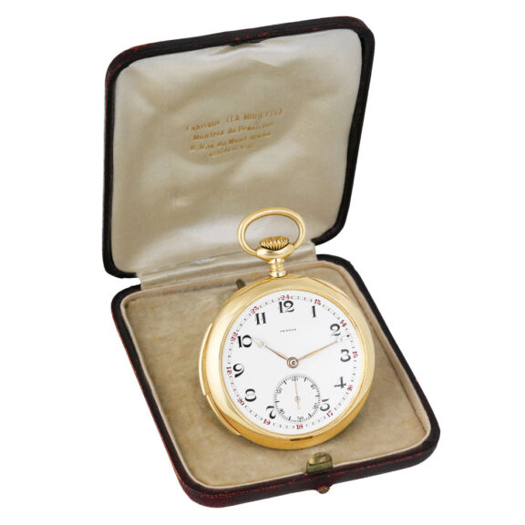 Swiss 18K gold minute repeating lever dress watch Circa 1920 Swiss 18K gold minute repeating lever dress watch Circa 1920