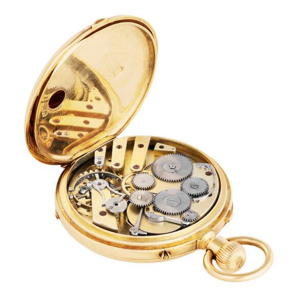 Fine French 18K gold open faced lever chronometer Circa 1870