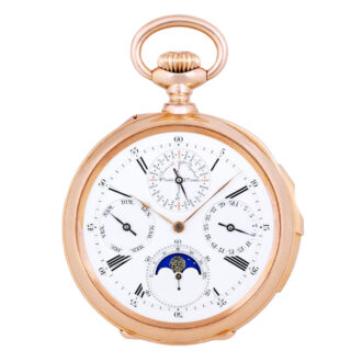 Extremely fine Swiss rose gold complicated lever Circa 1890