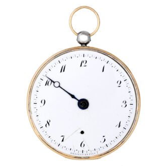 French silver and rose gold souscription cylinder watch Circa 1803